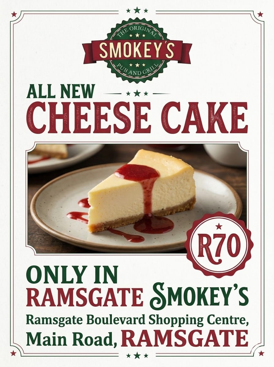 Smokey’s Ramsgate cheesecake dish